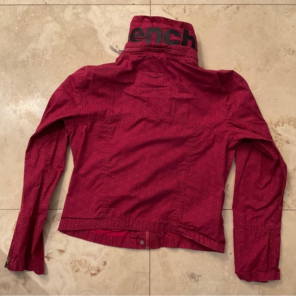 BENCH ● Pink Geometric Windbreaker with Hood ● Y2K - Picture 3 of 3